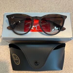 Ray-Ban Erika Classic Matte Havana Sunglasses with Black Case